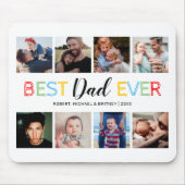 Aangepast 8 Foto Collage Pap Kantoor Muismat (Voorkant)