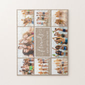 Aangepast 8 fotocollage met Cute Script-onderschri Legpuzzel (Verticaal)