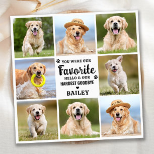 Aangepast 8 Herdenking op verlies van fotocollage  Bedankkaart