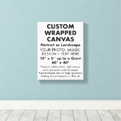 Aangepast 8 x 10-inch PREMIUM GEWRAPPEERDE ANVAS l Canvas Afdruk (Insitu (Houten vloer))