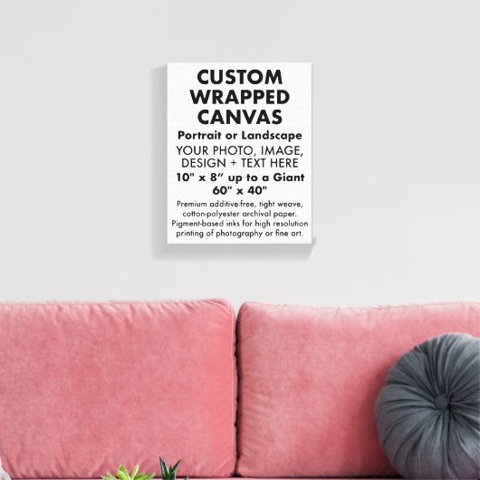 Aangepast 8 x 10-inch PREMIUM GEWRAPPEERDE ANVAS l Canvas Afdruk (Insitu (Woonkamer))