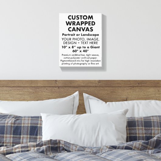 Aangepast 8 x 10-inch PREMIUM GEWRAPPEERDE ANVAS l Canvas Afdruk (Insitu (Slaapkamer))