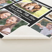 Aangepast 8 zwart fotocollage sherpa deken (3/4)