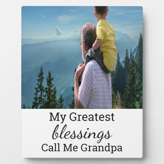 Aangepast 8x10 Plaque voor opa Fotoplaat (Voorkant)