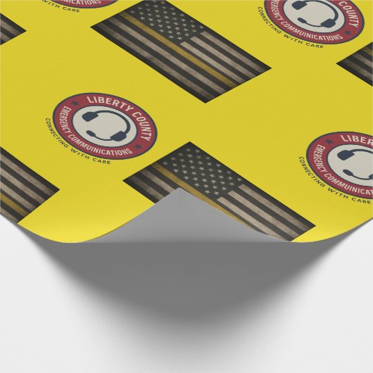 Aangepast 911 Dispatcher Wrapping Paper Cadeaupapier (Hoek)