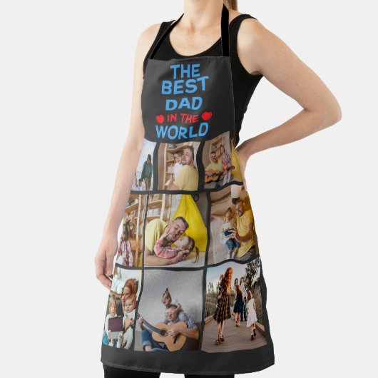 Aangepast 9 Afbeelding beste vader ter wereld Schort (Insitu)