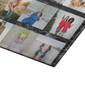 Aangepast 9 foto-inkolling, speciaal gepersonalise snijplank (Hoek)