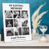 Aangepast 9 fotobegrafenis in het liefdevol geheug fotoplaat (Zijkant)