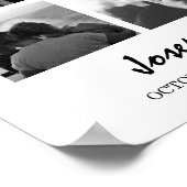Aangepast 9 fotobegrafenis in het liefdevol geheug poster (Hoek)