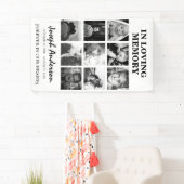 Aangepast 9 fotobegrafenis in het liefdevol geheug spandoek (Insitu)