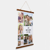 Aangepast 9 fotocollage hangend wandkleed (Gebogen)