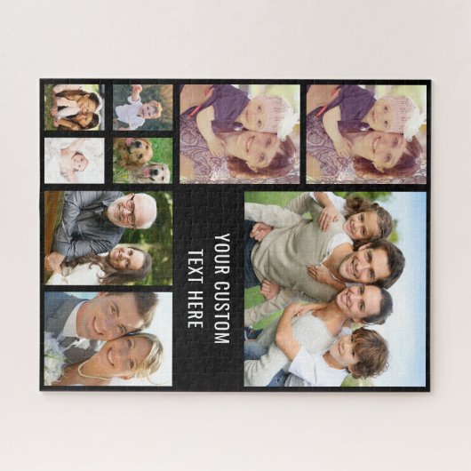 Aangepast 9 fotocollage legpuzzel (Horizontaal)