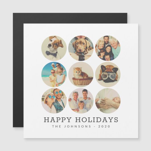 Aangepast 9 Foto's Moderne familie en pc-herinneri (Voorkant / Achterkant)