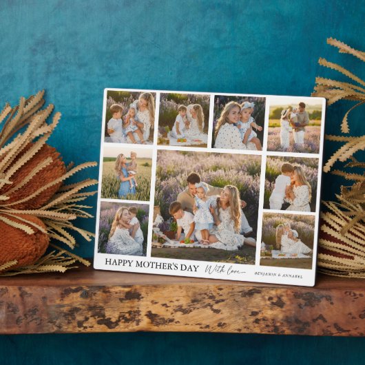 Aangepast 9 Happy Moederdag Keepomwille van fotora Fotoplaat (Zijkant)