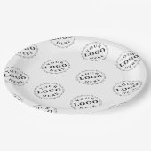 Aangepast 9 Inch Papier Bord met Logo Patroon (Gekanteld)