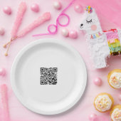 Aangepast 9 Inch Papier Bord met QR Code Ontwerp (Feest)
