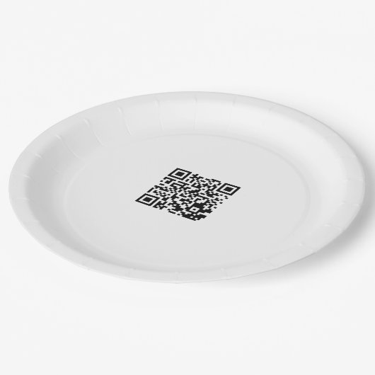 Aangepast 9 Inch Papier Bord met QR Code Ontwerp (Gekanteld)