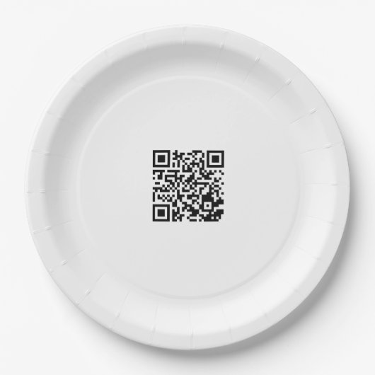 Aangepast 9 Inch Papier Bord met QR Code Ontwerp (Voorkant)