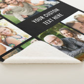 Aangepast 9 zwart fotocollage sherpa deken (3/4)