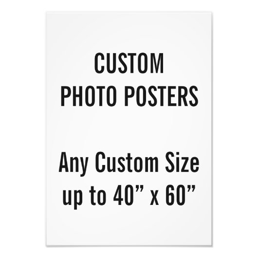Aangepast A3-fotoPoster, tot 40 x 60 inch Foto Afdruk (Voorkant)