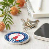 Aangepast AA NA Golf Addiction Recovery Token Chip Sleutelhanger (Zijkant)