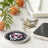 Aangepast AA NA-Jubileum voor butterfly-herstel Sleutelhanger (Zijkant)