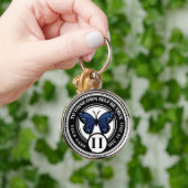 Aangepast AA NA-Jubileum voor butterfly-herstel Sleutelhanger (Hand)