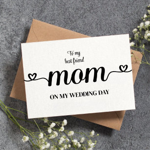 Aangepast aan mijn beste vriendin moeder bedankkaart