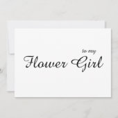 Aangepast aan Mijn Bloemenmeisje Dank u bruiloft K Bedankkaart (Voorkant)