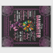 Aangepast aan mijn dochter cadeaupapier (Vlak)