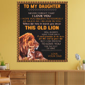 Aangepast aan mijn dochter canvas afdruk (Insitu (Woonkamer))