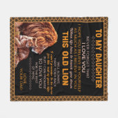 Aangepast aan mijn dochter fleece deken (Voorkant (Horizontaal))