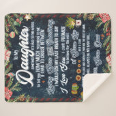 Aangepast aan mijn dochter van je vaders bank sherpa deken (Voorkant (horizontaal))