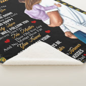 Aangepast aan mijn dochter van pap Blanket Sherpa Deken (3/4)