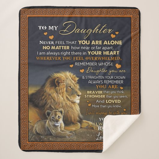 Aangepast aan mijn dochter van papa sherpa deken (Voorkant)