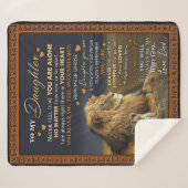 Aangepast aan mijn dochter van papa sherpa deken (Voorkant (horizontaal))