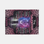 Aangepast aan mijn dochterbank. fleece deken (Voorkant (Horizontaal))