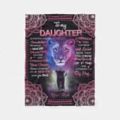 Aangepast aan mijn dochterbank. fleece deken (Voorkant)