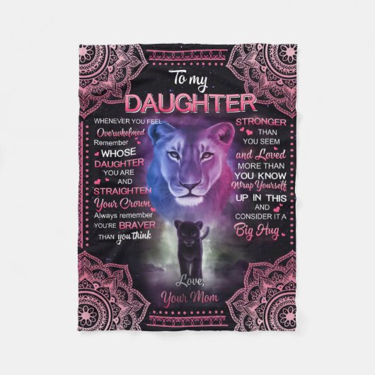 Aangepast aan mijn dochterbank. fleece deken (Voorkant)