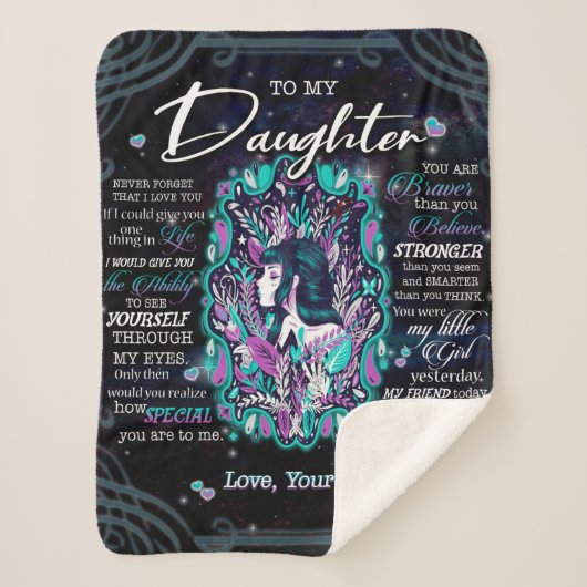 Aangepast aan mijn dochterbank. sherpa deken (Voorkant)