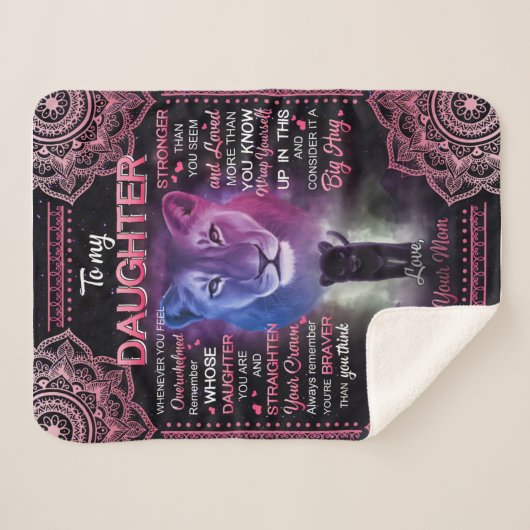 Aangepast aan mijn dochterbank. sherpa deken (Voorkant (horizontaal))