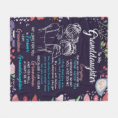 Aangepast aan mijn kleindochterbank fleece deken (Voorkant (Horizontaal))