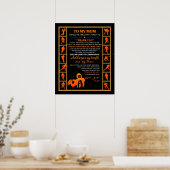 Aangepast aan mijn moeder van je honkbal-spel poster (Keuken)