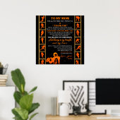 Aangepast aan mijn moeder van je honkbal-spel poster (Thuiskantoor)