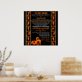 Aangepast aan mijn moeder van je honkbal-spel poster (Keuken)