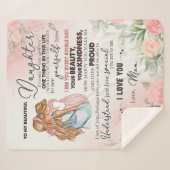 Aangepast aan mijn prachtige dochtermandje sherpa deken (Voorkant (horizontaal))