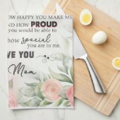 Aangepast aan mijn prachtige dochtermandje theedoek (Quarter Fold)