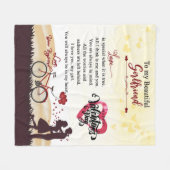 Aangepast aan mijn prachtige Vriendin Blanket Fleece Deken (Voorkant (Horizontaal))