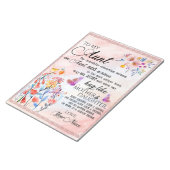 Aangepast aan mijn tante van Niece Notitieblok (Schuin)