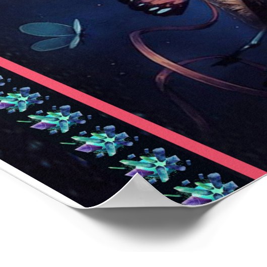 Aangepast aan mijn Vriendin Wolf Blanket, Poster (Hoek)